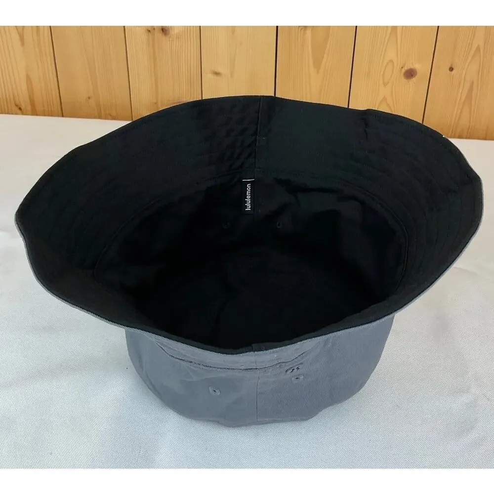 Lululemon Women's Reversible Bucket Hat S/M Black Gray Lightweight Sun Hat